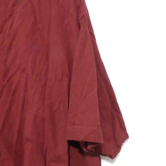 BACK COUNTRY CLOTHING CO. | 2XT | Classic Burgundy Short Sleeve Cotton T-Shirt - Picture 10 of 12